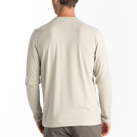 💥 Free Fly Men's Bamboo Flex Long Sleeve Henley - Picture 3 of 16